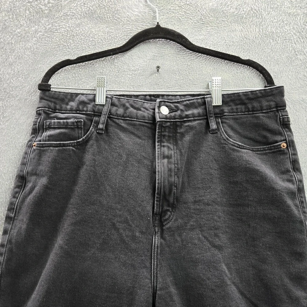 Old Navy Women‎ Jeans 14 Black Denim Flare 30